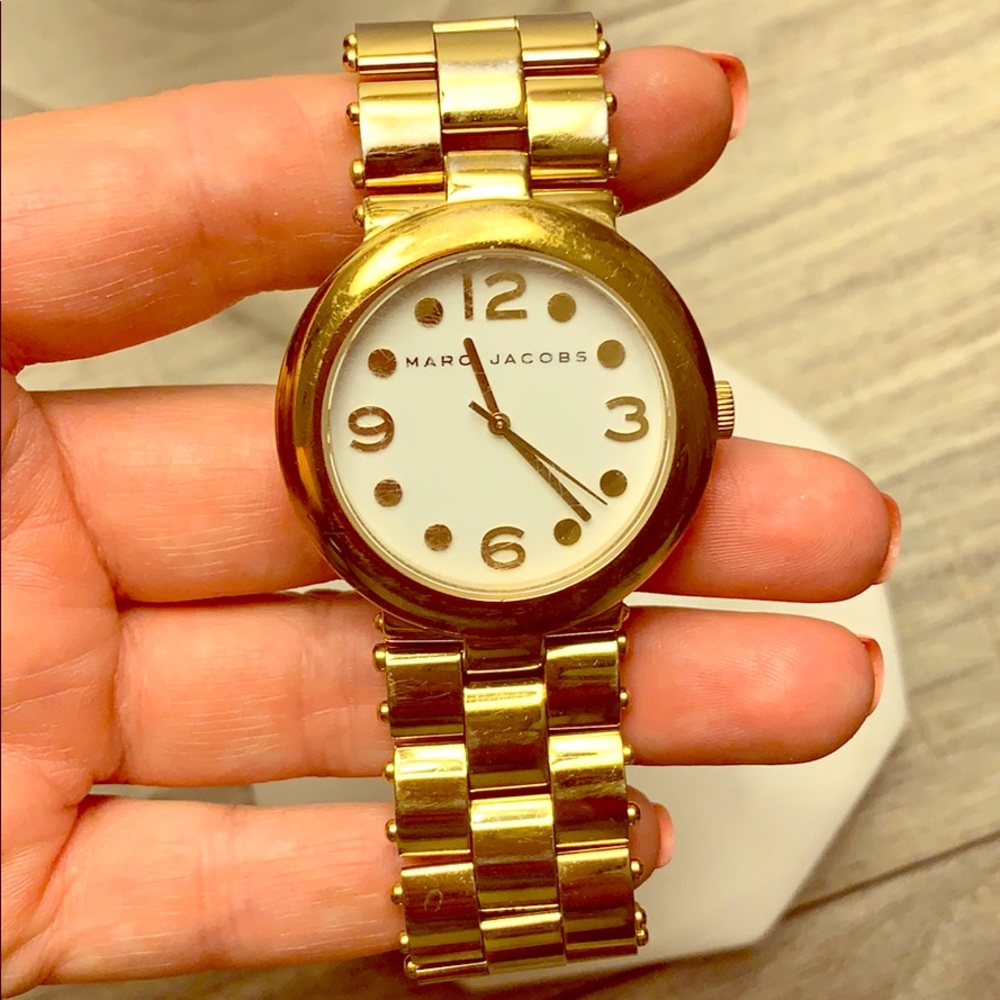 Marc Jacobs gold watch!